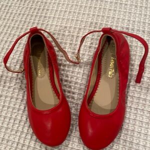 Red Ballet Flats